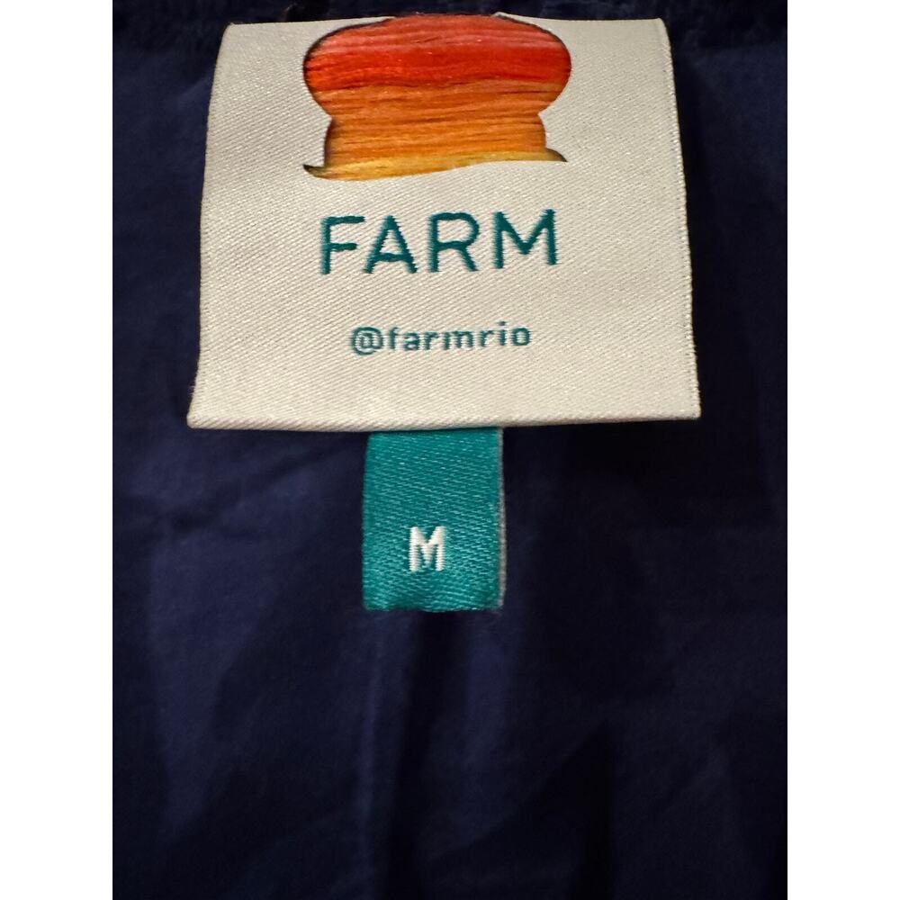 FARM Rio Blue Eyelet Coat - Picture 6 of 9